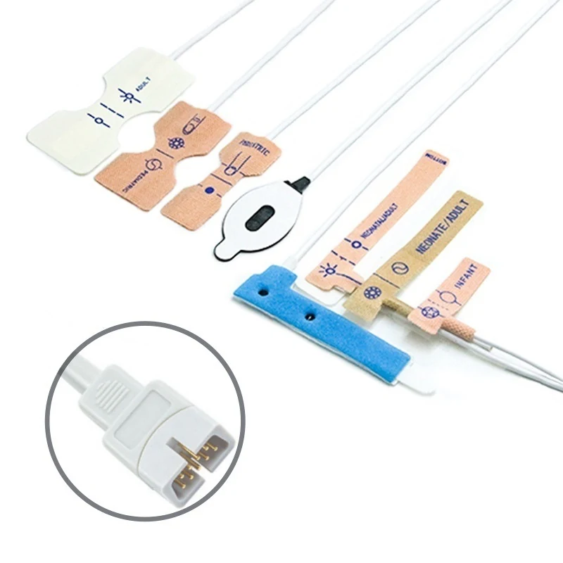 Disposable SpO2 Sensor 9 Pin for MEK I0133 Series 0.9M with 9 pin male connector manufactured by Trumor Ltd