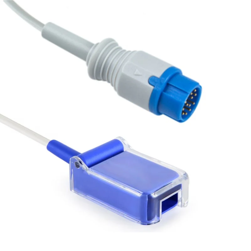 SpO2 Adapter Cable 12 Pin for Anke N0012 2.4M with 12 pin male connector manufactured by Trumor Ltd
