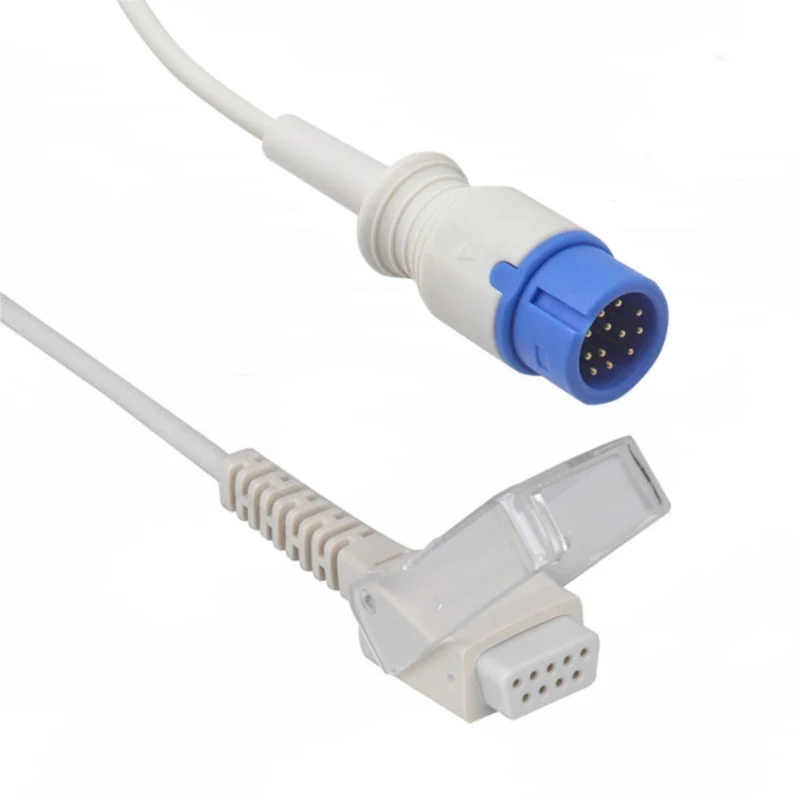 SpO2 Adapter Cable 12 Pin for Comen N0263 2.4M with 12 pin male connector manufactured by Trumor Ltd