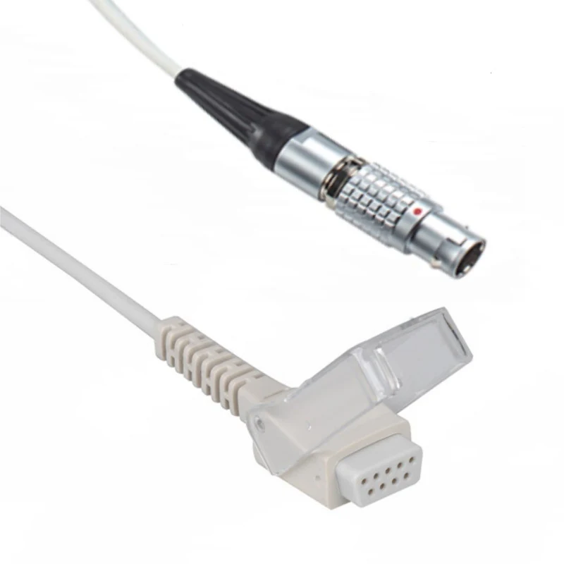 SpO2 Adapter Cable 5 Pin for Biolight N0104 2.4M with 5 pin male connector manufactured by Trumor Ltd