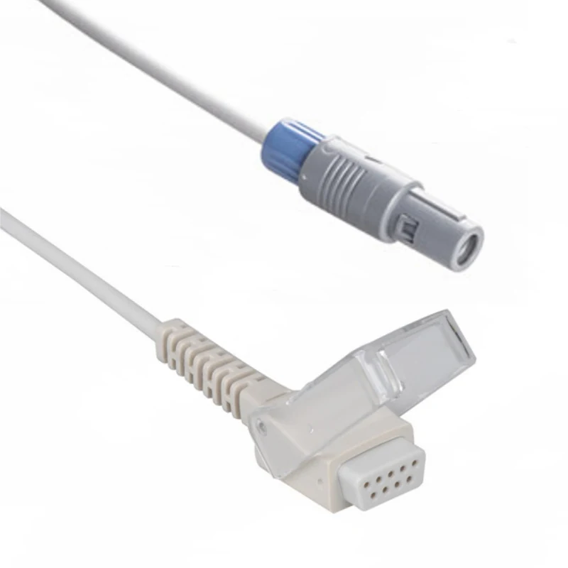 SpO2 Adapter Cable 6 Pin for Comen N0237 2.4M with 6 pin male connector manufactured by Trumor Ltd
