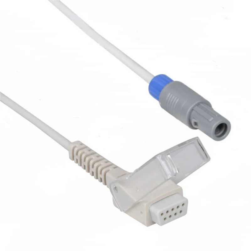 SpO2 Adapter Cable 6 Pin for Mindray N0136 2.4M with 6 pin male connector manufactured by Trumor Ltd