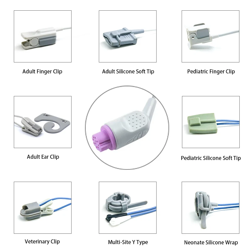 SpO2 Sensor 10 Pin for Artema S&W K0156 Series 3.2M with 10 pin connector manufactured by Trumor Ltd