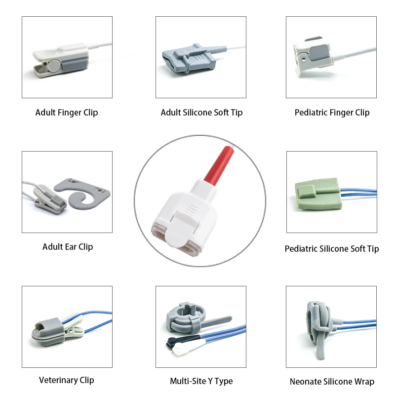 SpO2 Sensor 11 Pin for Masimo M-LNCS K0240 Series 0.9M with 11 pin male connector manufactured by Trumor Ltd