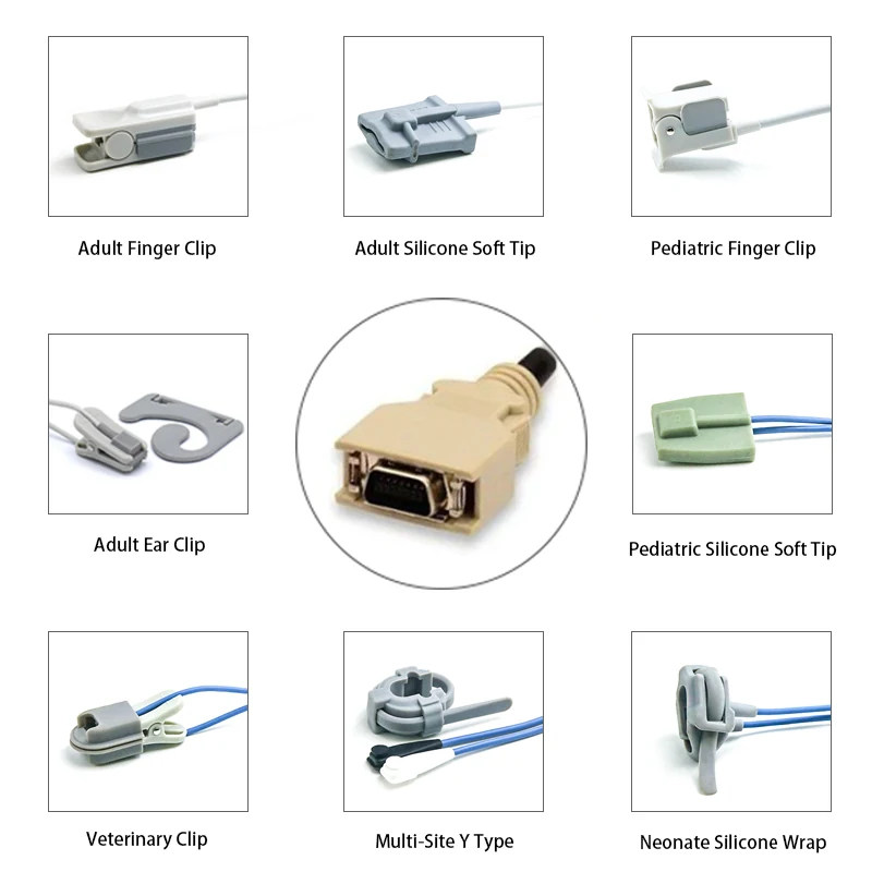 SpO2 Sensor 14 Pin for Masimo K0249 Series 3.2M with 14 pin connector manufactured by Trumor Ltd