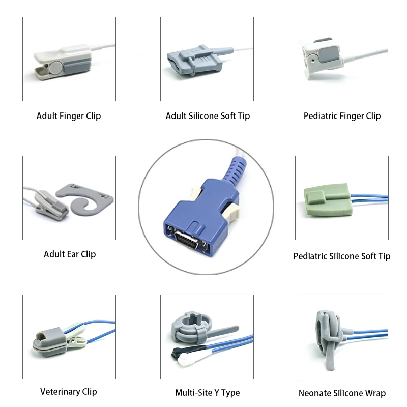 SpO2 Sensor 14 Pin for Nellcor K0142 Series 3.2M with 14 pin connector manufactured by Trumor Ltd
