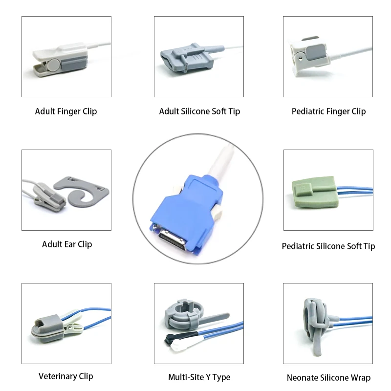 SpO2 Sensor 20 Pin for Nihon Kohden K1147 Series 3.2M with 20 pin male connector manufactured by Trumor Ltd