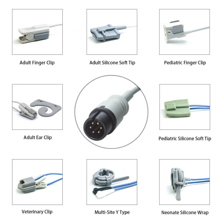 SpO2 Sensor 6 Pin for Bionet K0223 Series 3.2M with 6 pin male connector manufactured by Trumor Ltd
