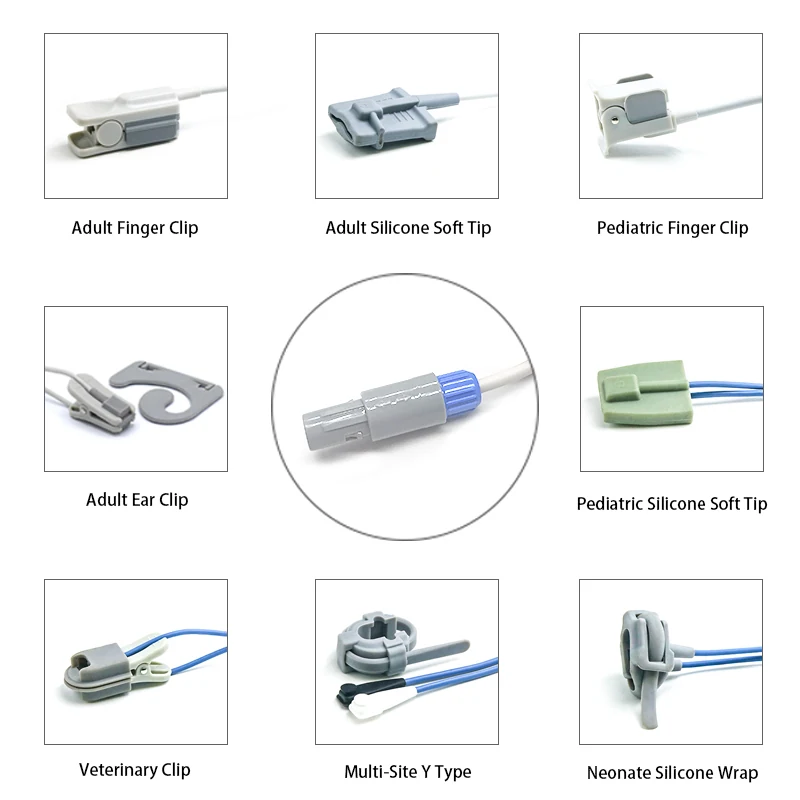 SpO2 Sensor 6 Pin for Creative K0136 Series 3.2M with 6 pin male connector manufactured by Trumor Ltd