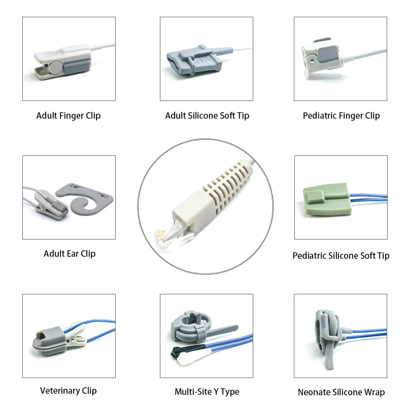 SpO2 Sensor 6P6C for Palco K0154 Series 3.2M with 6p6c connector manufactured by Trumor Ltd