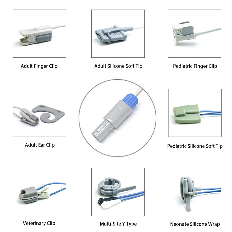 SpO2 Sensor 7 Pin for Biolight K0005 Series 3.2M with 7 pin male connector manufactured by Trumor Ltd
