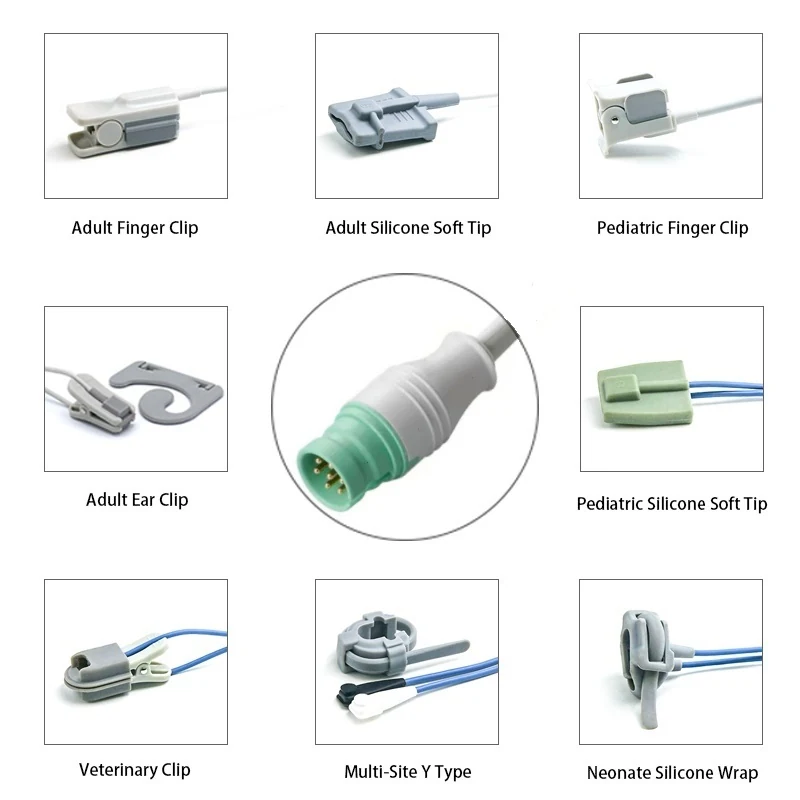 SpO2 Sensor 7 Pin for Bionet K2144 Series 3.2M with 7 pin male connector manufactured by Trumor Ltd
