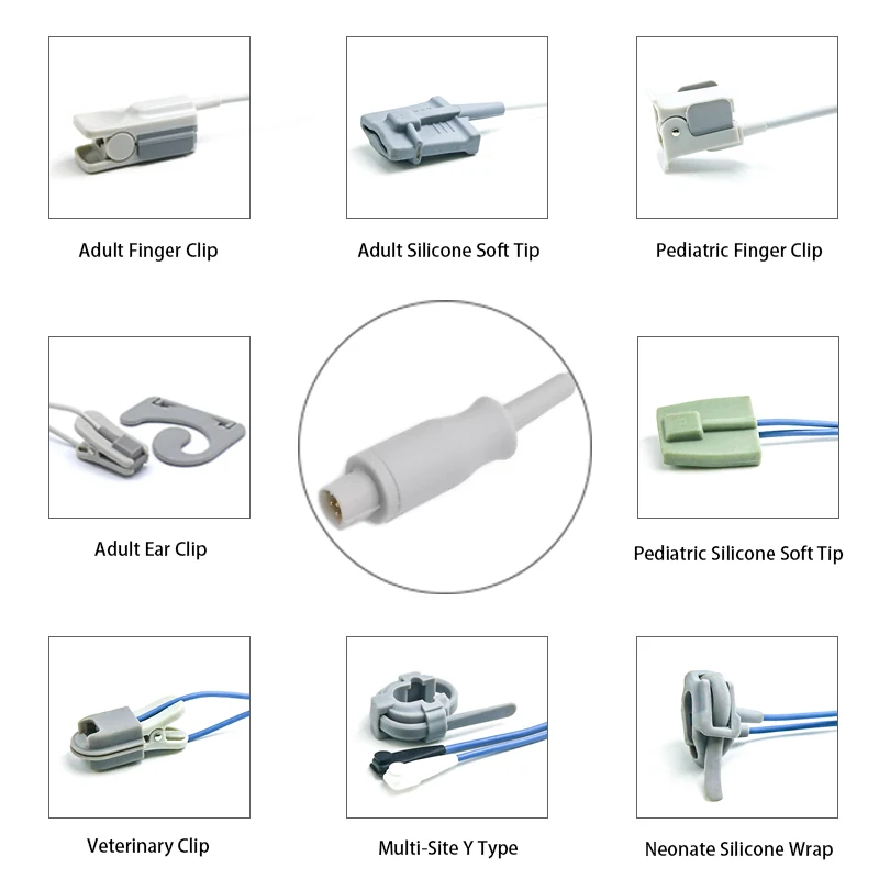 SpO2 Sensor 7 Pin for Welch Allyn K0303 Series 3.2M with 7 pin male connector manufactured by Trumor Ltd