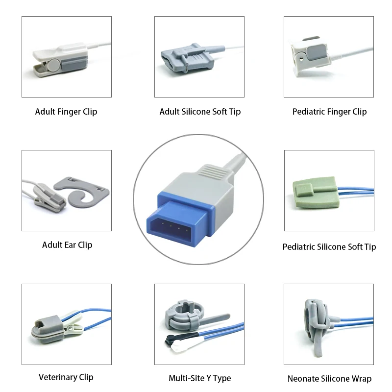SpO2 Sensor 8 Pin for Northern K0311 Series 3.2M with 8 pin male connector manufactured by Trumor Ltd