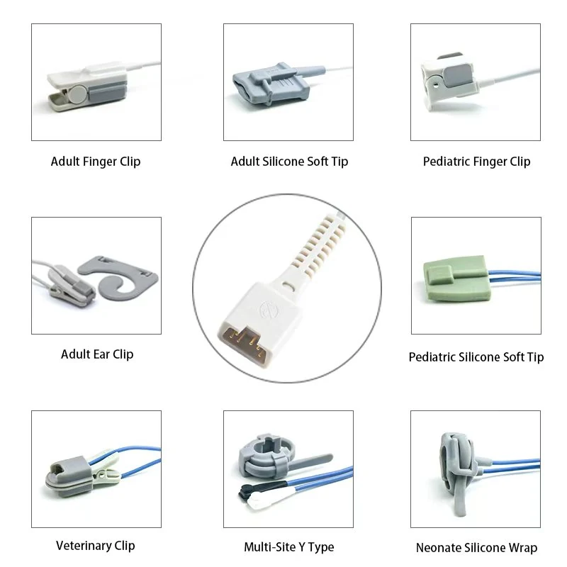 SpO2 Sensor 9 Pin for Dolphin K1170 Series 0.9M with 9 pin male connector manufactured by Trumor Ltd