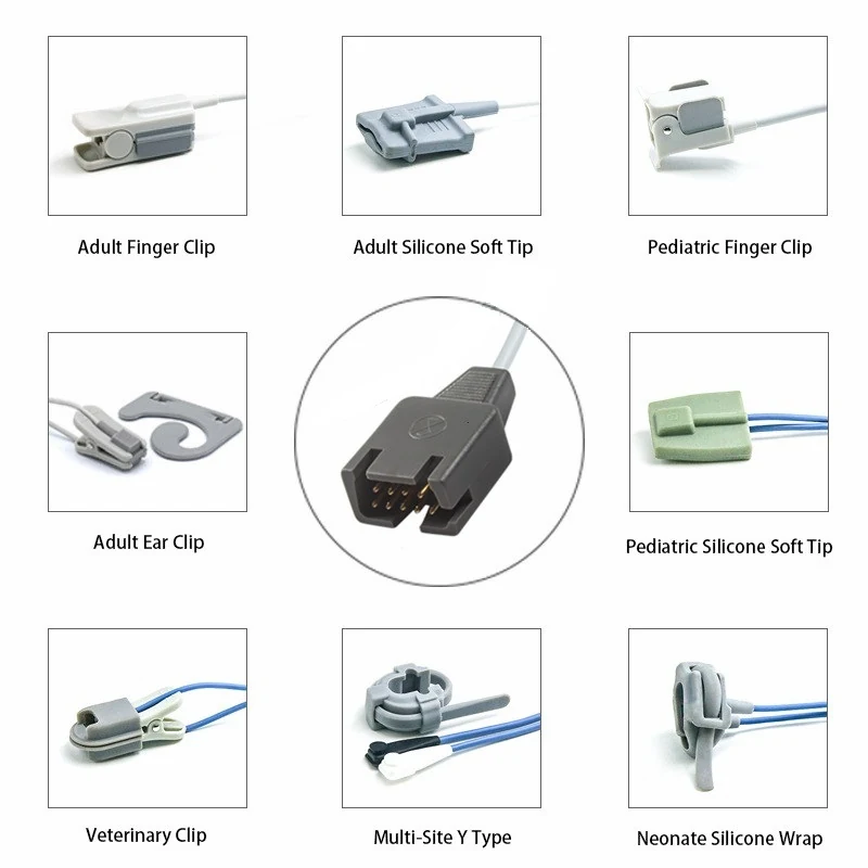 SpO2 Sensor 9 Pin for Masimo K2131 LNCS Series 3.2M with 9 pin male connector manufactured by Trumor Ltd