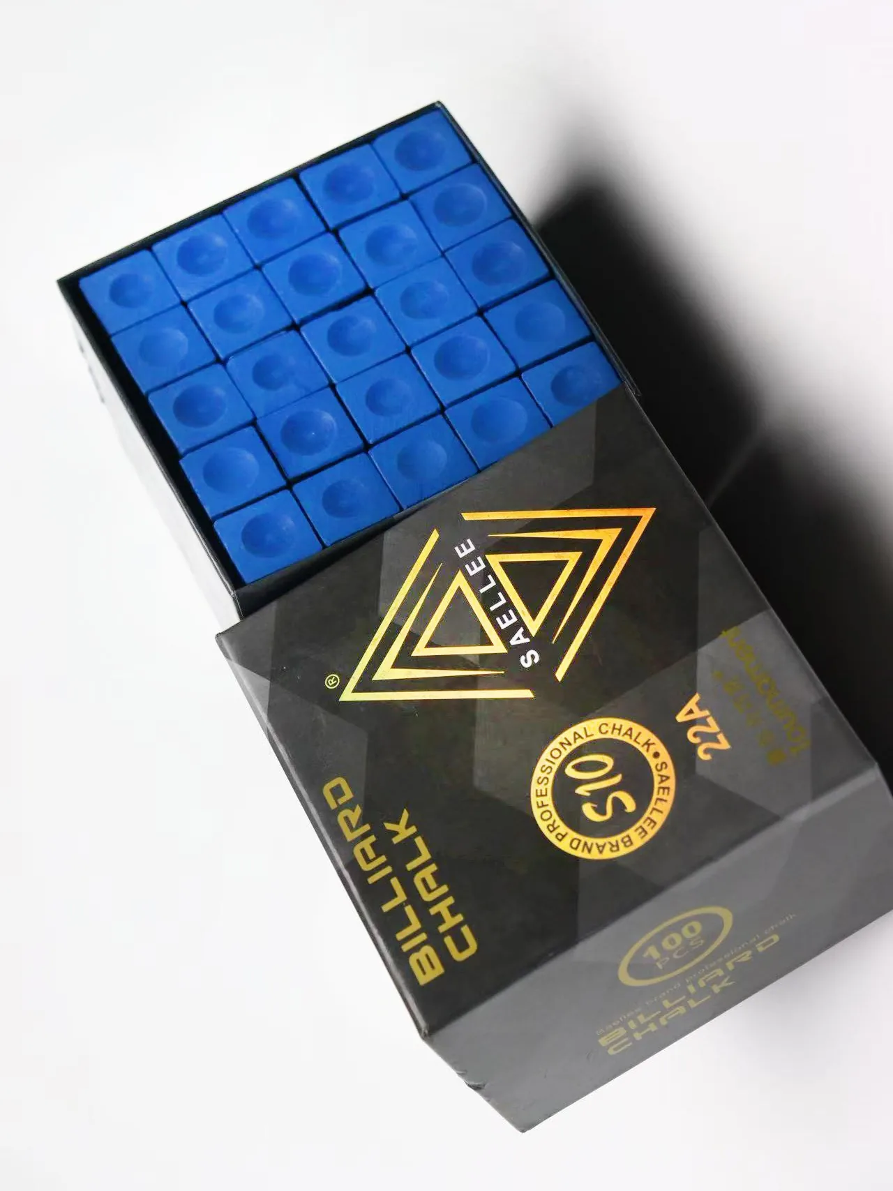 100pcs,S10,22A Pool Cue Chalk – Oily & Dry, Premium Quality Billiard Chalk Powder, Factory Direct Supply, photograph 5