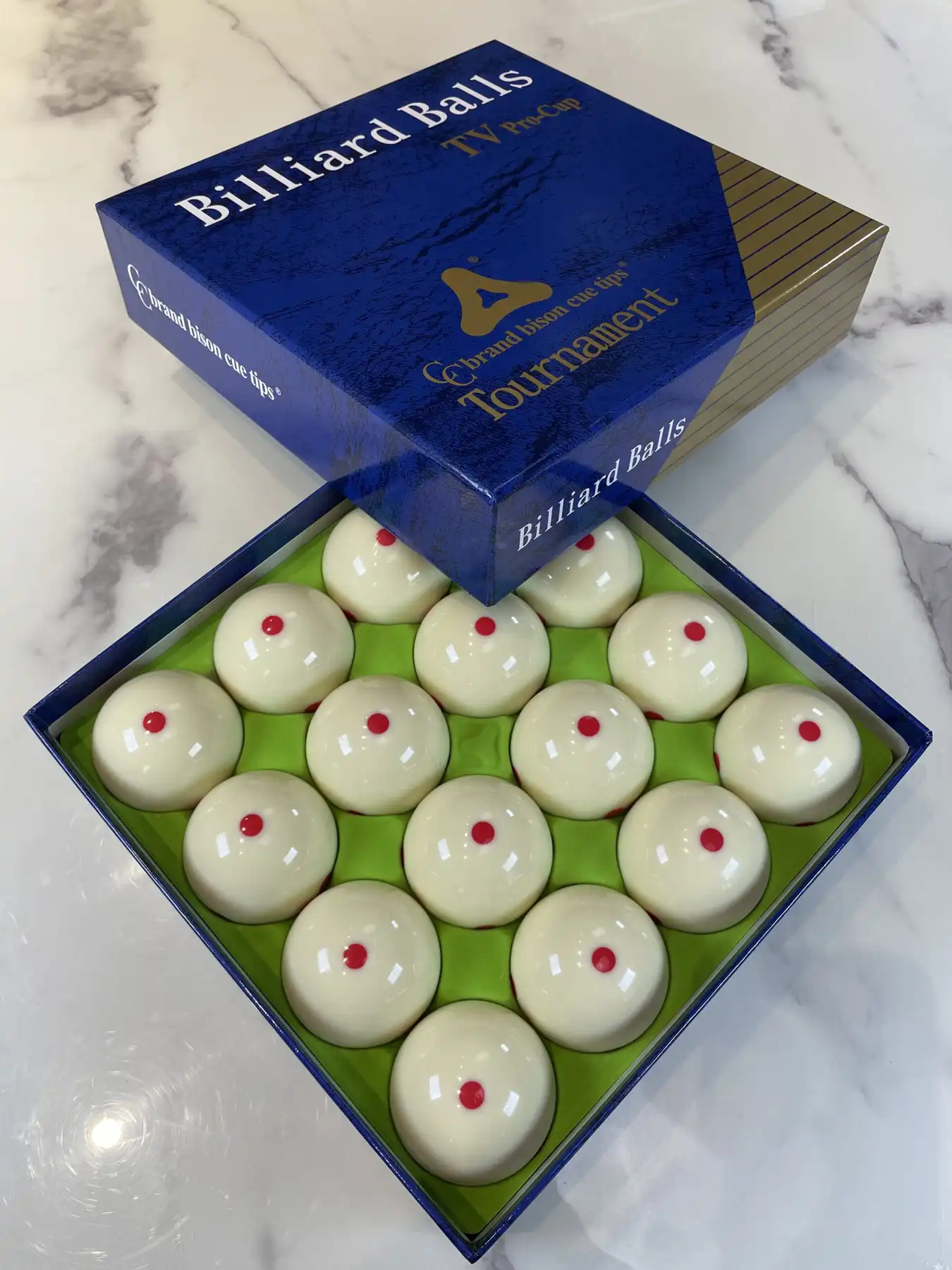 8A-Grade PRO Cup Standard Pool-Billiard Cue Ball With 6 Dots (2-1/4”) 57.2mm, photograph 3
