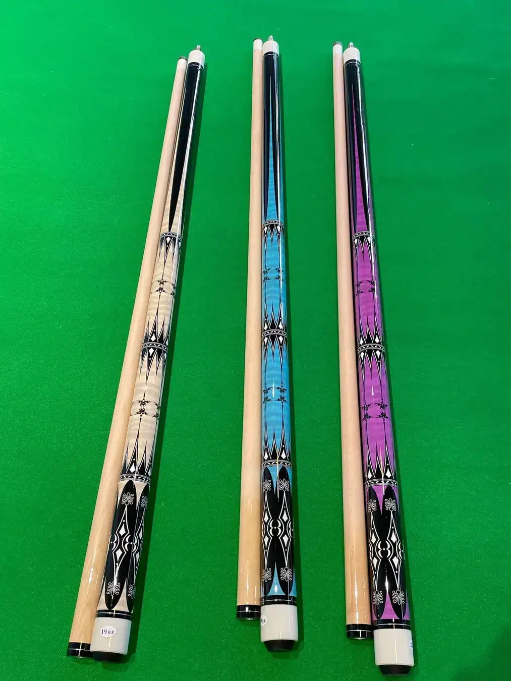 Billiard Cue American 9-Ball Table Big Head Cue 1/2 Split 12.5mm Pool Cue