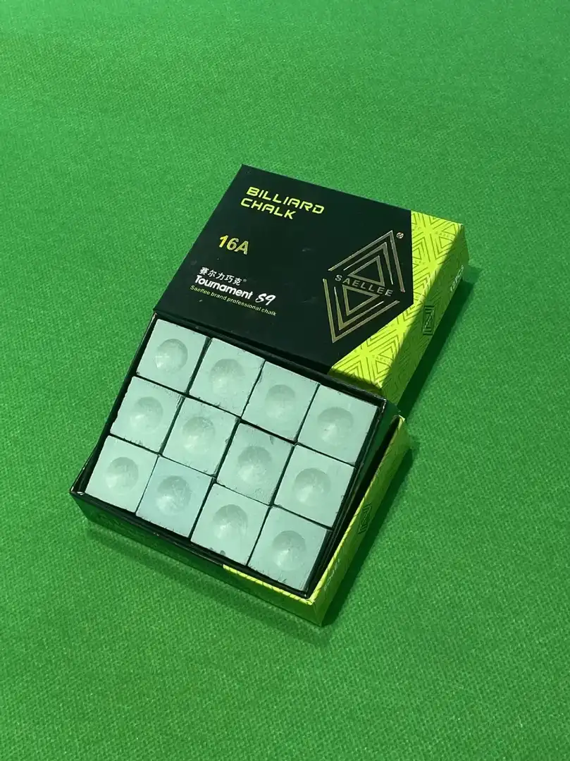 Billiard Cue Chalk Powder Model 8A Green Oily&Dry Pool Hall Snooker Neutral Tip Boxed 12 pieces per box, photograph 5