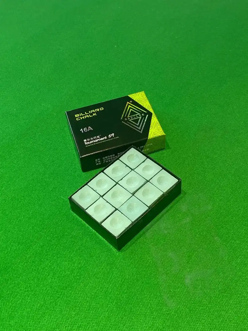 Billiard Cue Chalk Powder Model 8A Green Oily&Dry Pool Hall Snooker Neutral Tip Boxed 12 pieces per box, photograph 6