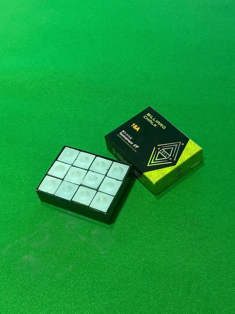 Billiard Cue Chalk Powder Model 8A Green Oily&Dry Pool Hall Snooker Neutral Tip Boxed 12 pieces per box, photograph 3