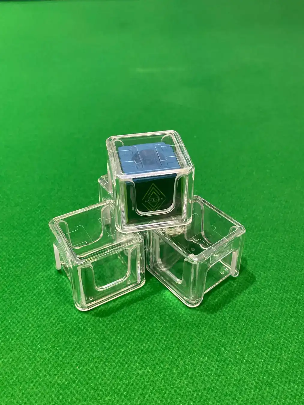 Billiards Chalk Powder Storage Box, Moisture-proof Box, Transparent Plastic Acrylic Medium 8g Billiards case, photograph 4