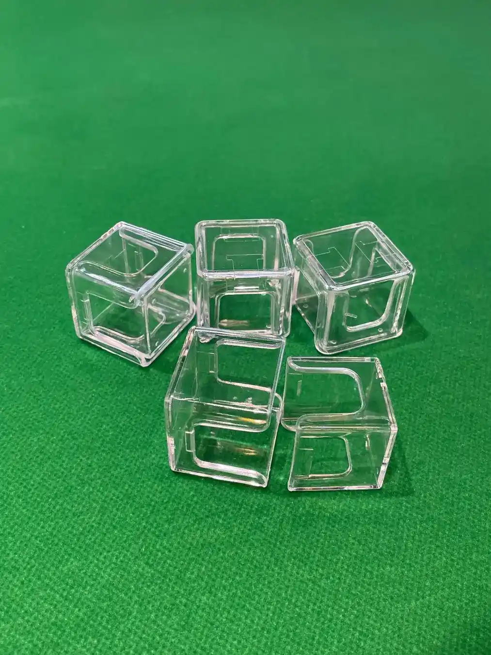 Billiards Chalk Powder Storage Box, Moisture-proof Box, Transparent Plastic Acrylic Medium 8g Billiards case