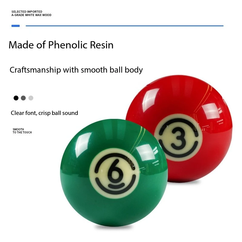 Black Eight Billiards Competition Grade Resin Billiards Balls TV Crystal Billiards Balls Set of Nine-Ball Bill, photograph 5