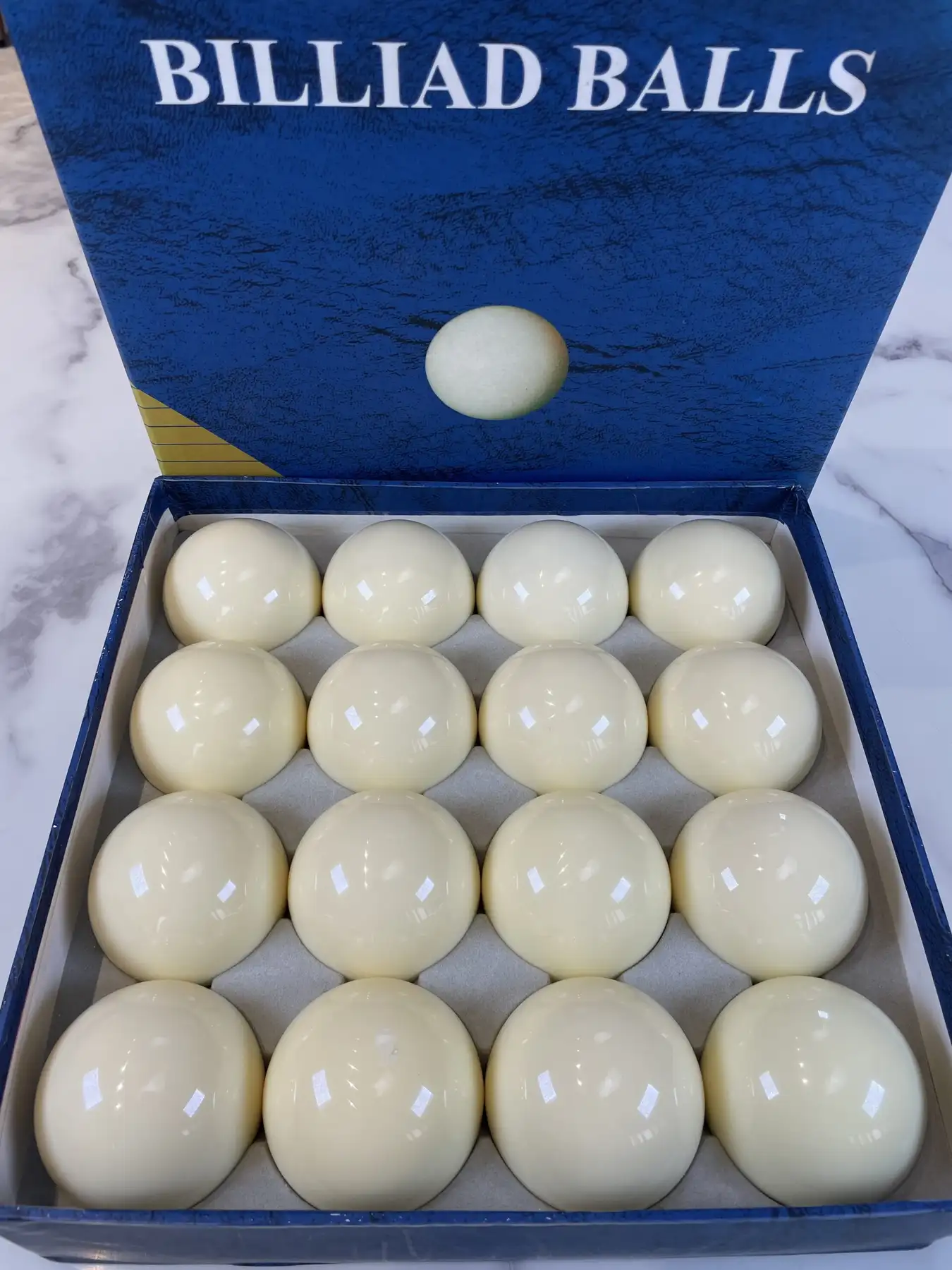 Factory Direct Bulk Billiards Cue Ball Export Export 57.2mm Pure White Cue Ball Large 8A American Billiards, photograph 3