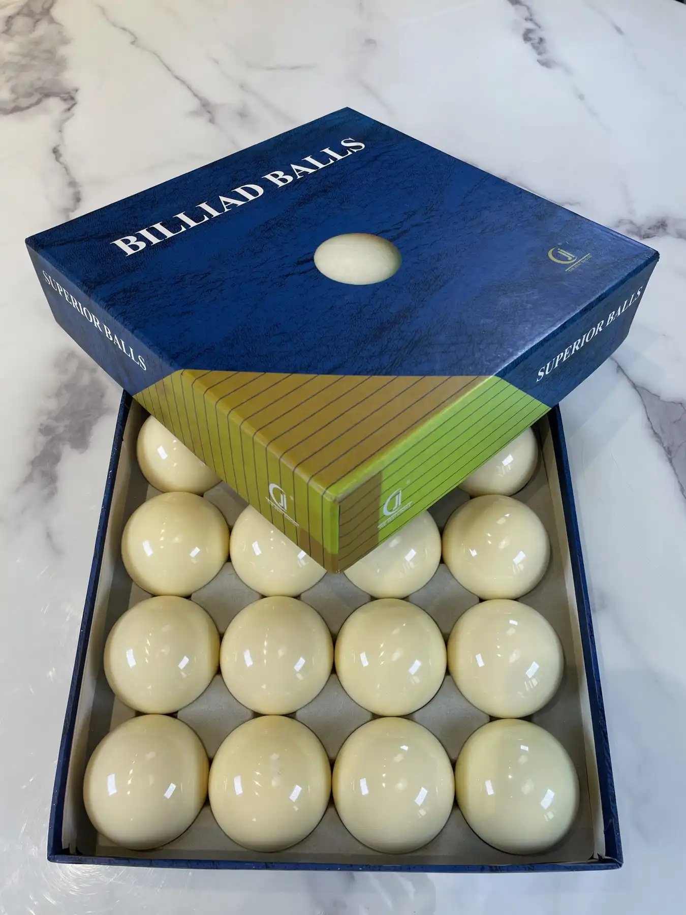 Factory Direct Bulk Billiards Cue Ball Export Export 57.2mm Pure White Cue Ball Large 8A American Billiards, photograph 2