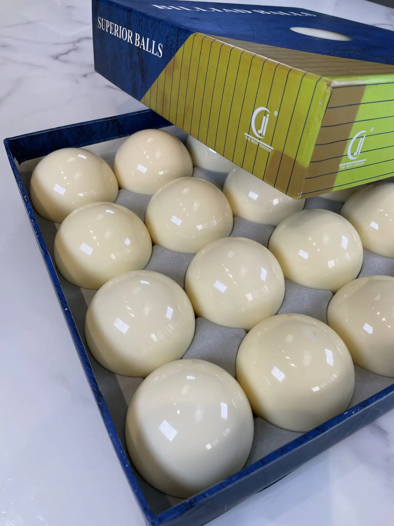 Factory Direct Bulk Billiards Cue Ball Export Export 57.2mm Pure White Cue Ball Large 8A American Billiards