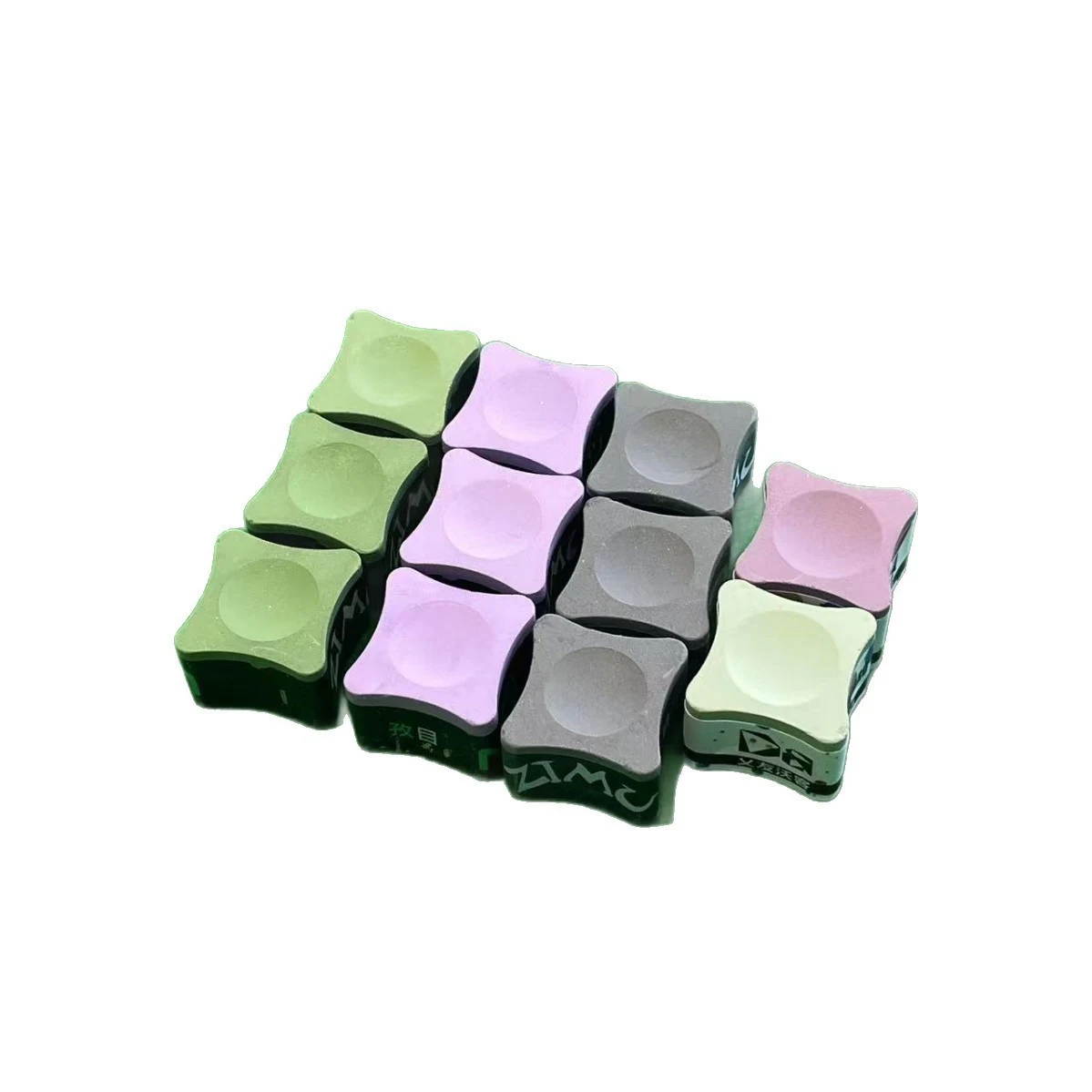 Factory Direct Butterfly Shape Pool Cue Chalk –Premium Multi-Color Billiard Chalk for Cue Tips, Wholesale Read