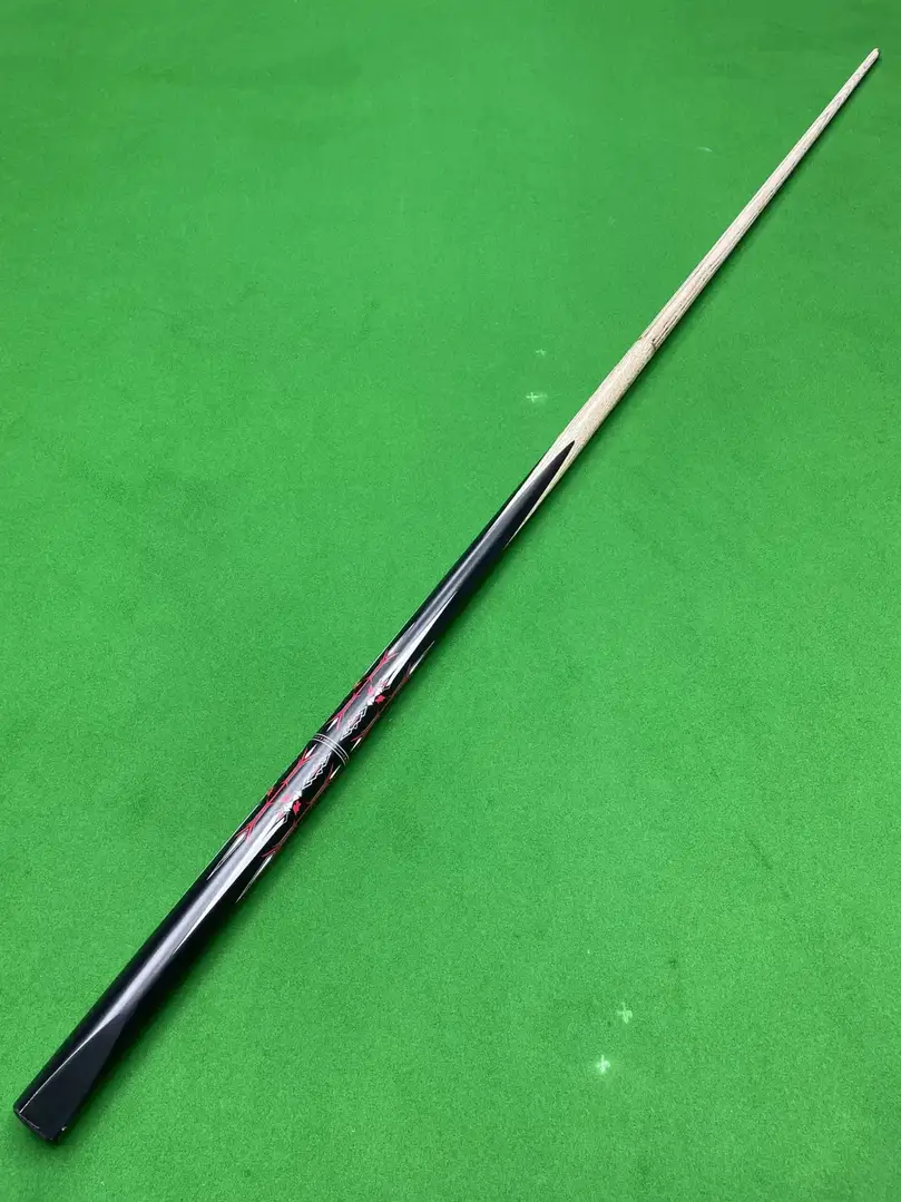 Factory direct handmade billiard cue through rod Chinese black oct 3/4 snooker small head billiard cue in the , photograph 6