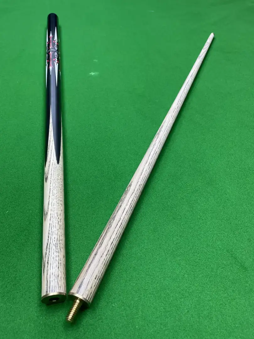 Factory direct handmade billiard cue through rod Chinese black oct 3/4 snooker small head billiard cue in the