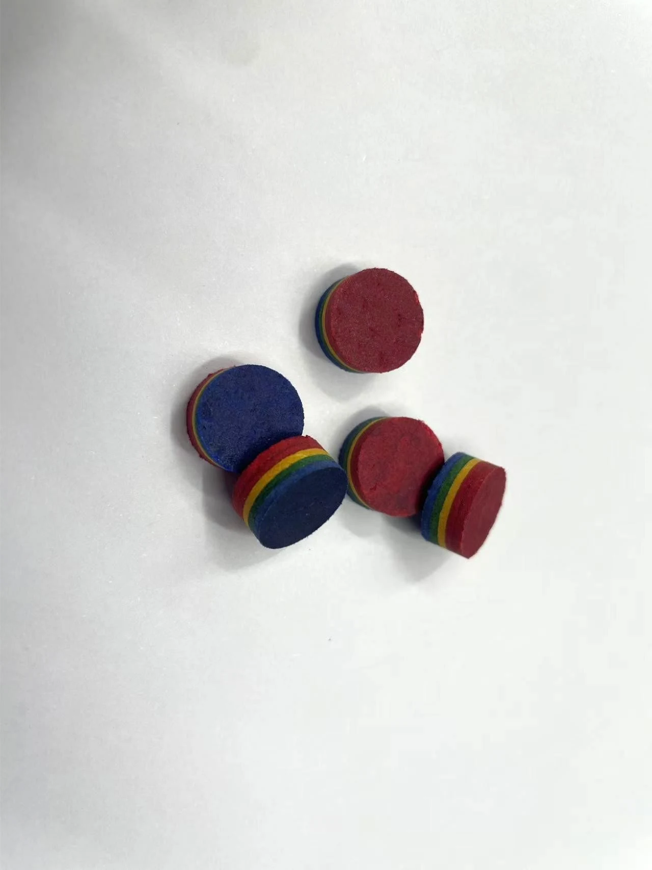Factory Direct Multi-Layer Rainbow Pool Cue Tip 11mm Medium Hardness Billiard Cue Tip for Chinese 8 Ball Ameri, photograph 5