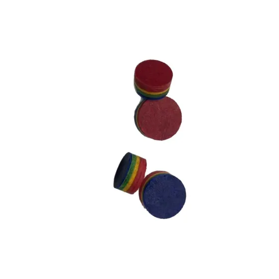 Factory Direct Multi-Layer Rainbow Pool Cue Tip 11mm Medium Hardness Billiard Cue Tip for Chinese 8 Ball Ameri