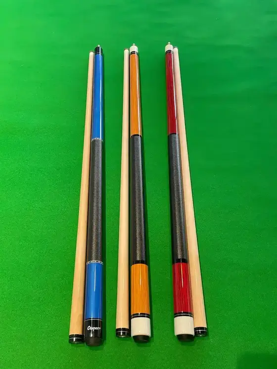 Factory direct sale solid color large tip cue front joint high-quality maple half American pool cue 12mm