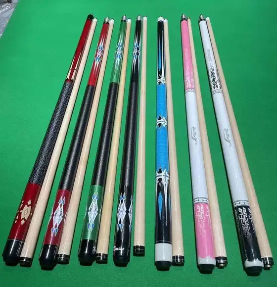 Factory in-stock billiard cues, direct factory sales, 1/2 American-style large-tip cue, modular snooker billia