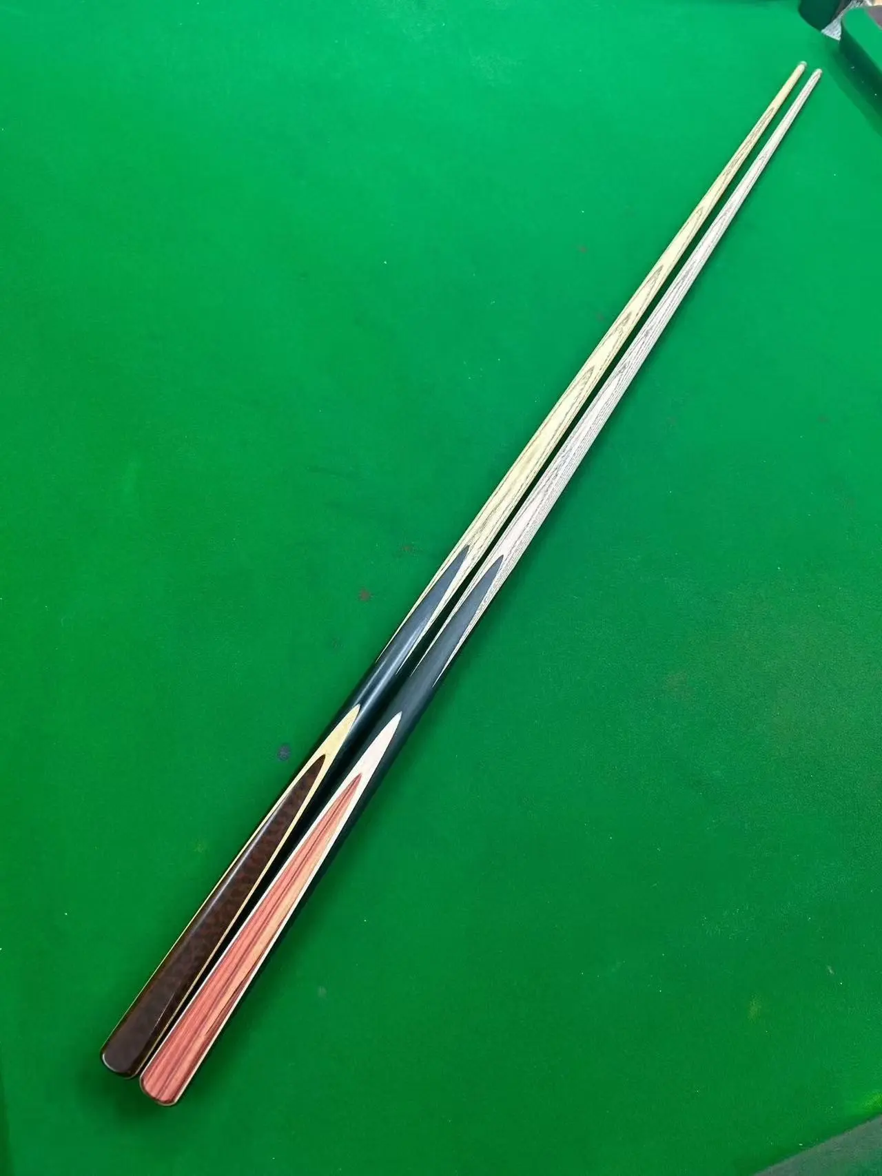 Handmade High Quality Single Cue snooker-style handcrafted snake pattern and tulip high-grade white wax wood m