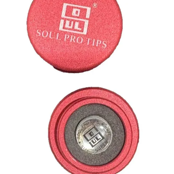Factory Wholesale Premium Multi Layer Leather Pool Cue Tips Billiard Snooker Cue Tip Individually Packed