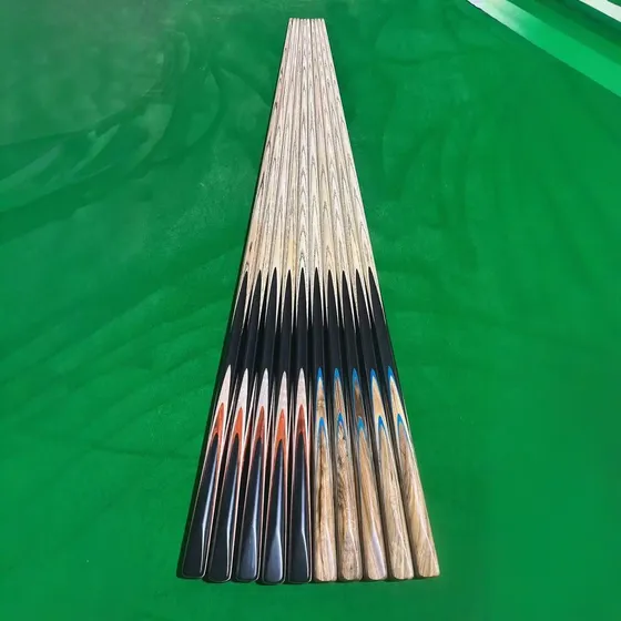 Handmade High Quality purpleheart billiard cue handmade sword grain small head cue 10mm snooker cue