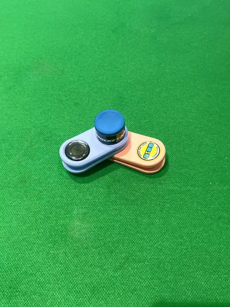 High Quality Blue Pink Plastic Taom Billiard Chalk Holder with Square and Round Clips, photograph 5