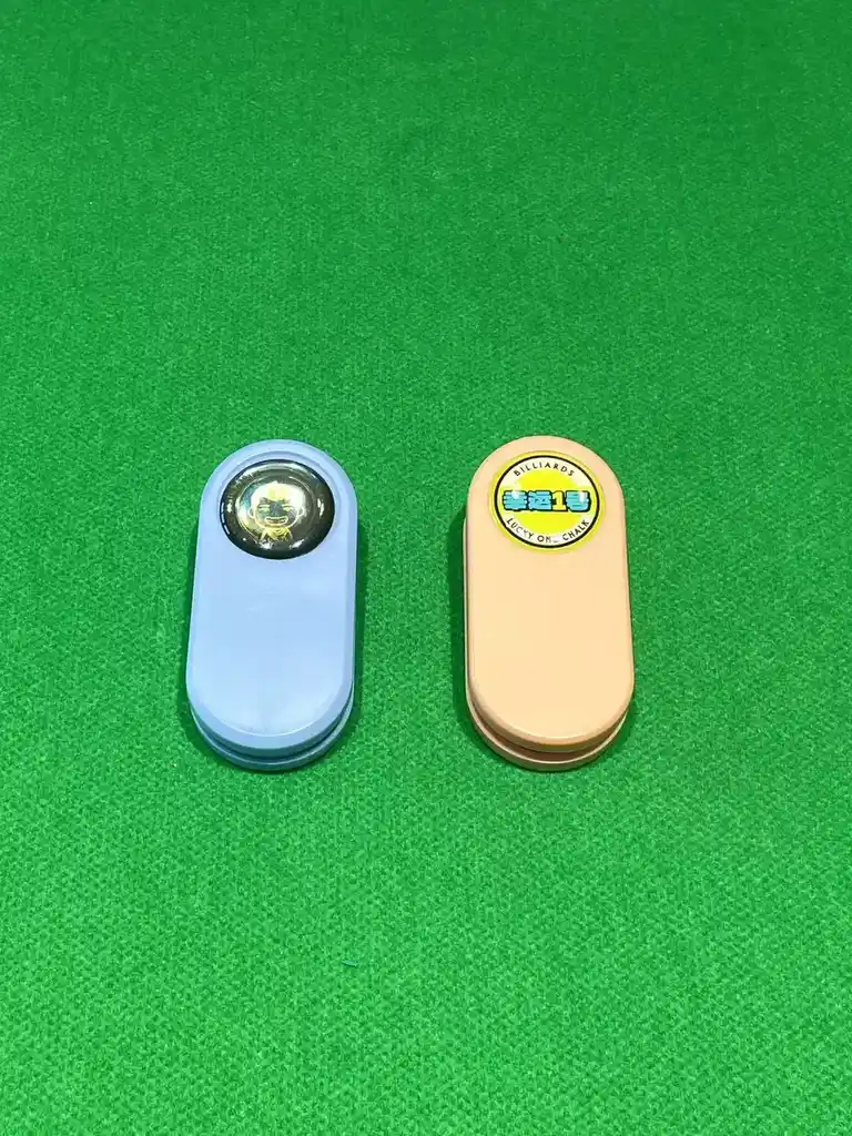 High Quality Blue Pink Plastic Taom Billiard Chalk Holder with Square and Round Clips, photograph 4