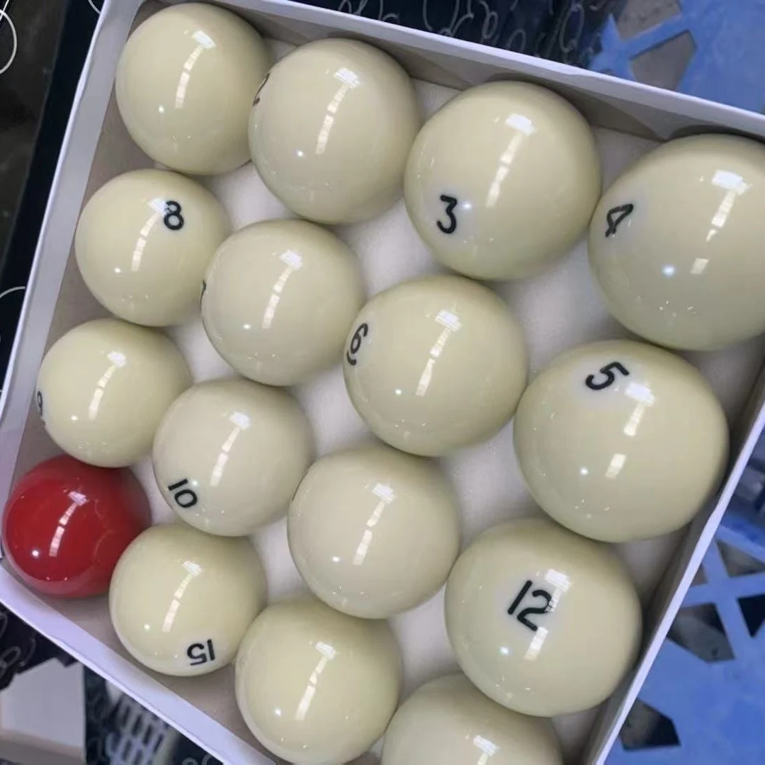 Large 60.3mm Russian billiard balls (Russian style) with 16 white balls, suitable for export to cross-border e, photograph 5
