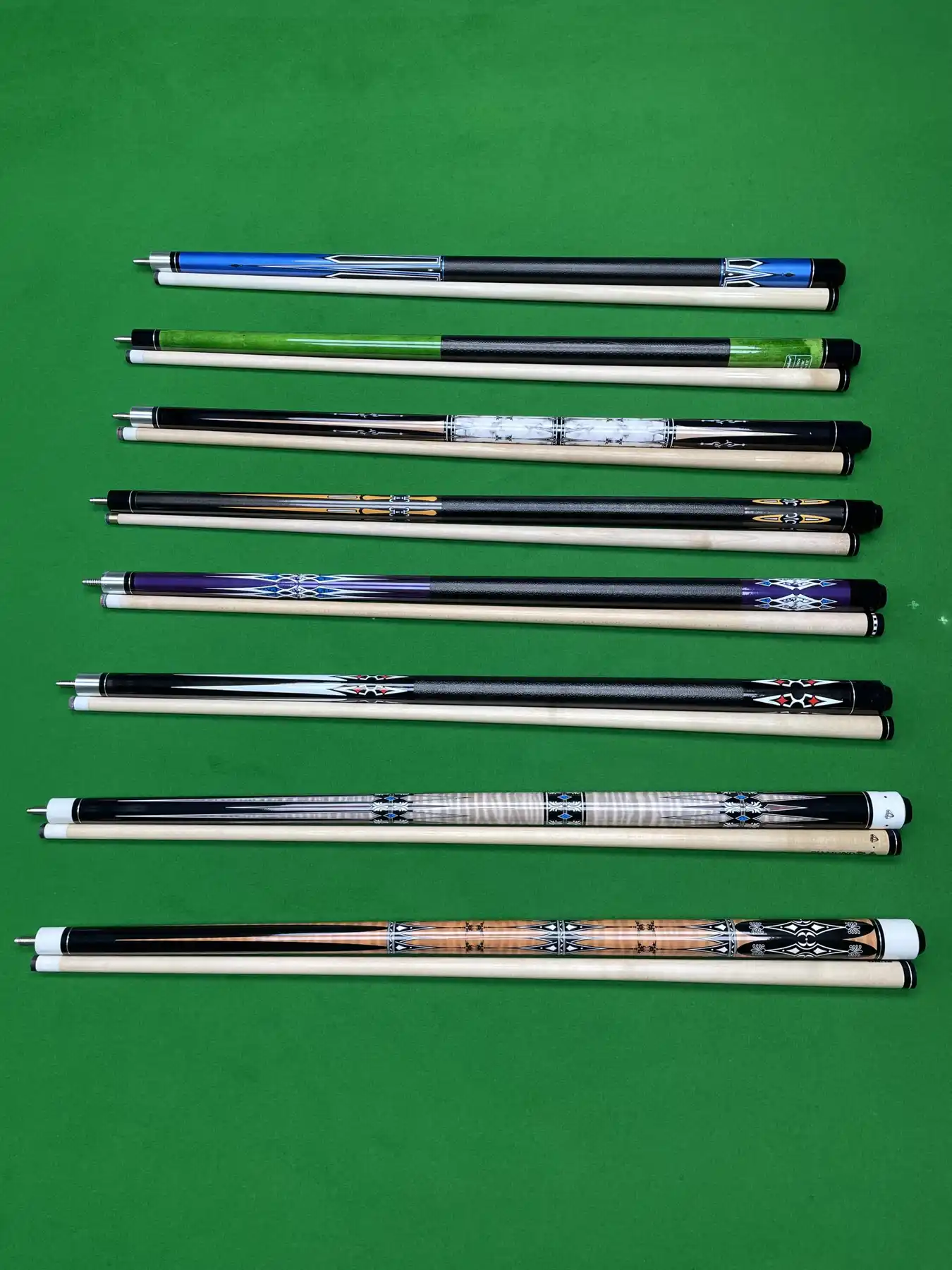 Factory Direct Billiard Cue Size Head Half Nine Ball Billiards Split American Style Playing Rod Batch 12mm-13m, photograph 3
