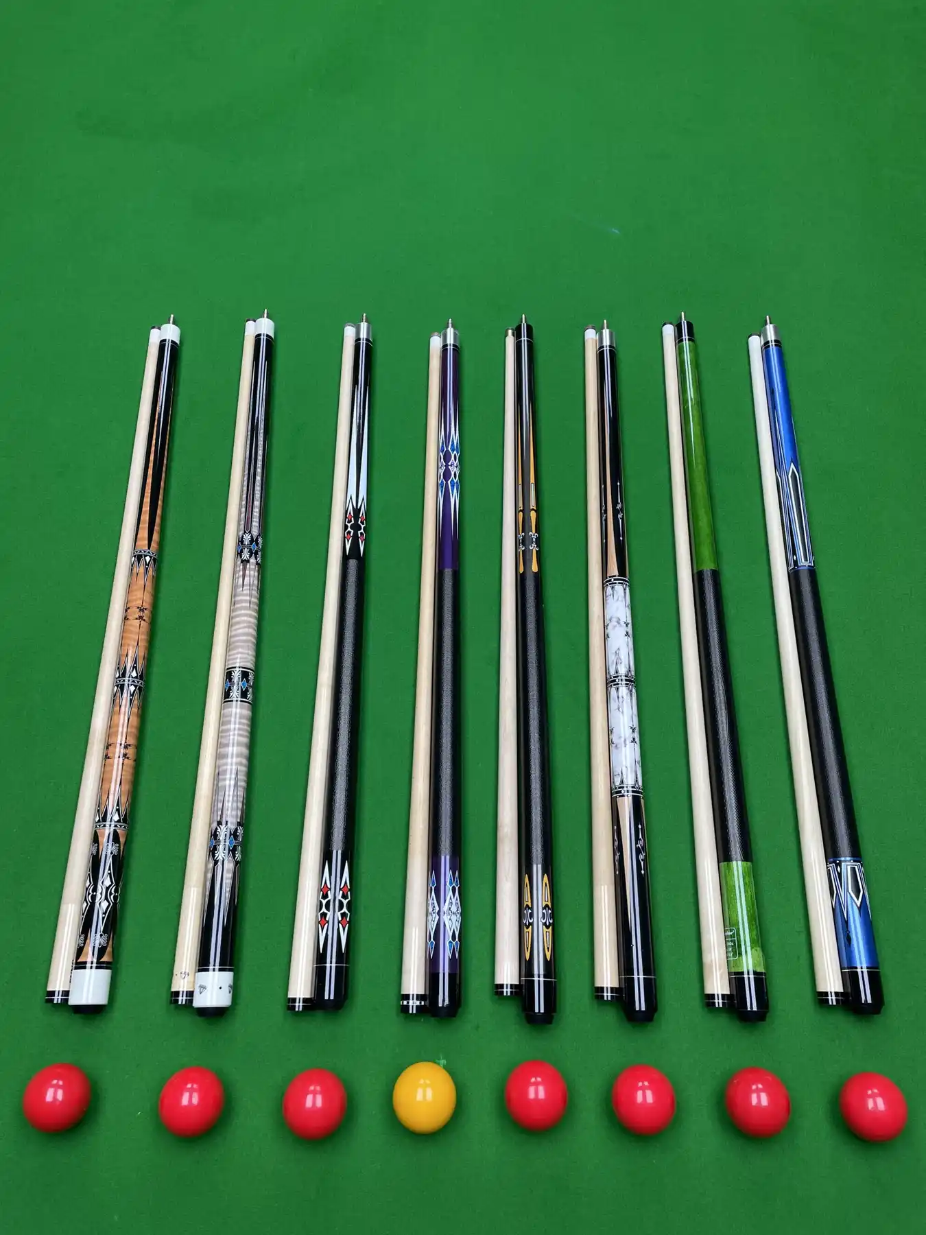Factory Direct Billiard Cue Size Head Half Nine Ball Billiards Split American Style Playing Rod Batch 12mm-13m, photograph 4