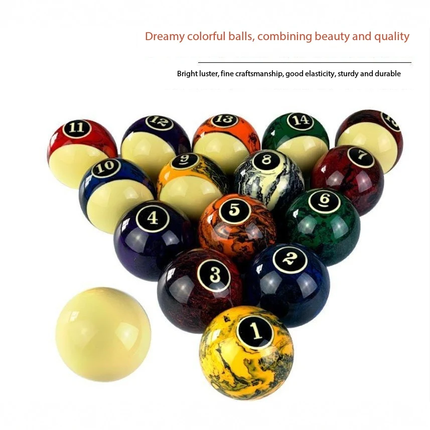 Taiwan Dream American Pool Large Ball Black Eight Crystal Ball 2-1/4″ (57mm) Export Billiards Manufacturer Dir, photograph 3
