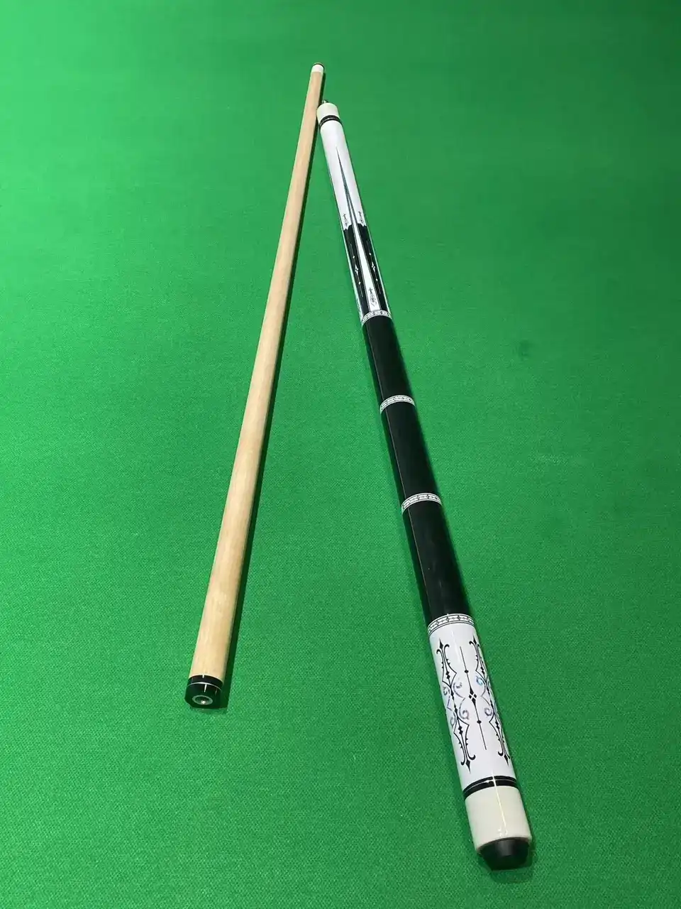 Wholesale direct-sale manufacturer shipping American-style billiard cue 1/2 split large head cue