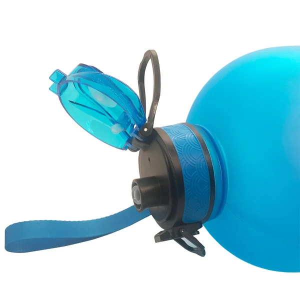 Retail packaging of the water bottle with your logo and artwork shown